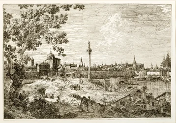 Veduta immaginaria di Padova